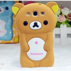 3D Oso de marr&oacute;n lindo Carcasa cubierta sil&iacute;cea blanda para SAMSUNG GALAXY i9300 S3 III