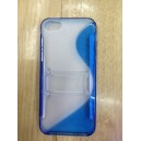 Kickstand Gel TPU Carcasa cubierta para Nuevo Apple iPhone 5 sexto generación（Azul）