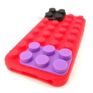 Carcasa cubierta de silicona para APPLE IPHONE 5 5G 6TH GEN（Rojo）