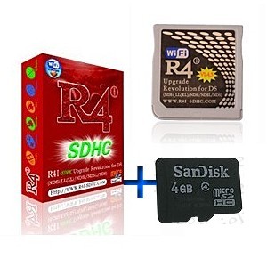 R4I-SDHC v1.4.5+ 4GB Sandisk MicroSDHC Card/Kingston MicroSDHC Card