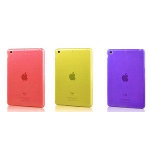 Medio transparente TPU blanda carcasa protectiva para iPad Mini