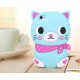 Cool Cat con bufanda - la silicona carcasa para iphone 4/4S/5/5S