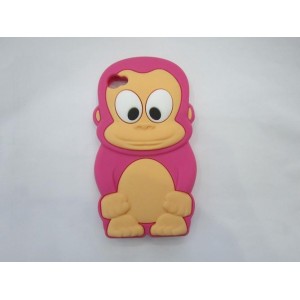 3D estereosc&oacute;pico manzana mono de la historieta del iphone 4/4S/5/5S carcasa del tel&eacute;fono