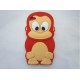 3D estereoscópico manzana mono de la historieta del iphone 4/4S/5/5S carcasa del teléfono