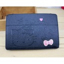 Hello Kitty lindo de imitaci&oacute;n de piel delgada Ipad mini funda protectora