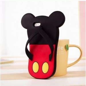 Disney zapatillas de dibujos animados tel&eacute;fono de la c&aacute;scara de silicona para iphone5/5S