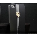 Porsche de metal logo Iphone 5S/5/4S/4 cáscara del teléfono móvil
