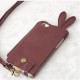 Japoneses orejas de conejo originales preciosa cuero ligero cordón cáscara del teléfono de iPhone5/5S