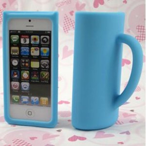 Corea del Sur silic&oacute;n de la taza creativa tel&eacute;fono de la c&aacute;scara iPhone5/5S
