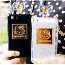 Hello Kitty Botellas de perfume iPhone carcasa del teléfono de silicona 