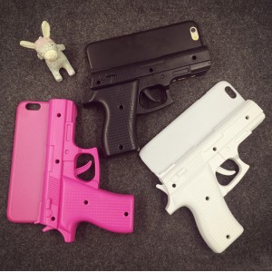 Creativa pistola funda iphone6/5