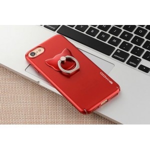 Carcasa dura con soporte de anillo forma de gato para iphone 6, iphone7, 7plus